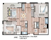 Two Bedroom Floorplan