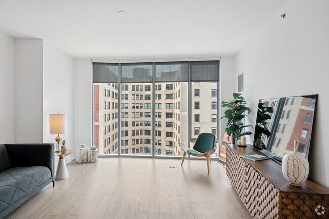Gallery 1BR, 1BA - 846SF - Living Room