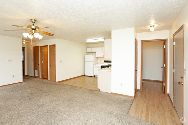 Sala de estar de apartamento de 2 habitaciones