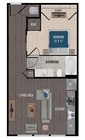 E3-Studio floor plan 1414 Texas Downtown