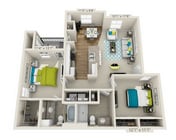 Cypress_2Bed_2Bath_1024 Sq Ft
