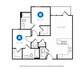 2 Bed, 2 Bath Classic