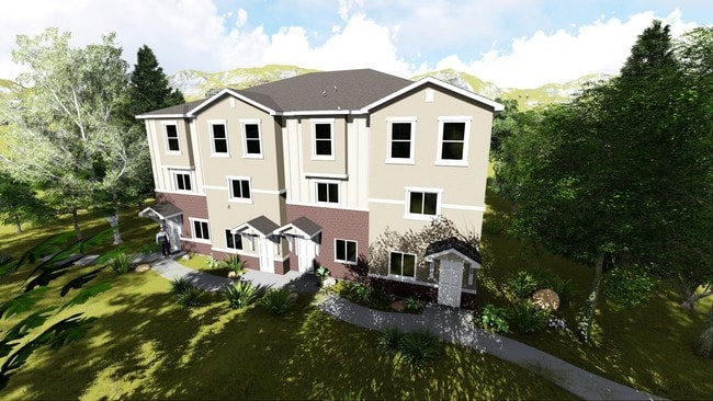 FIG Vista aérea ilustración - The Lochs at Waters Edge