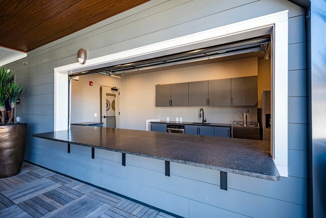 Rooftop Lounge with Bar Area