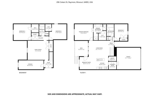 Photo - Spacious 4-Bed, 3-Bath Home with Finished Basement in Raymore, MO – Move-In Ready!