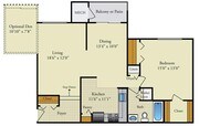 1BR/1BA Den