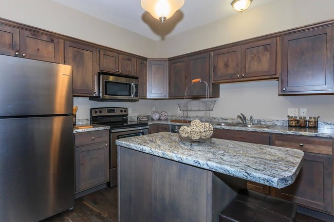 Kitchen - so much counter and storage space! - Inter Urban Apartments