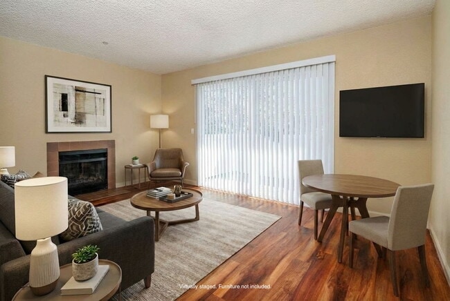 1 BR, 1BA Apartment Living Room (staged)