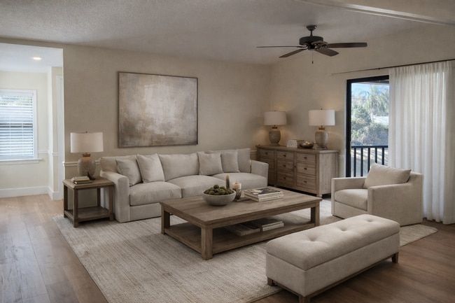 Photo - Beautiful 1/1 Wood Floor Condo for rent with Serene trees view from your screened balcony. Unit 96