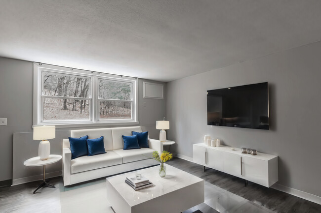 Living Room - Staged - Cliffside Apartments