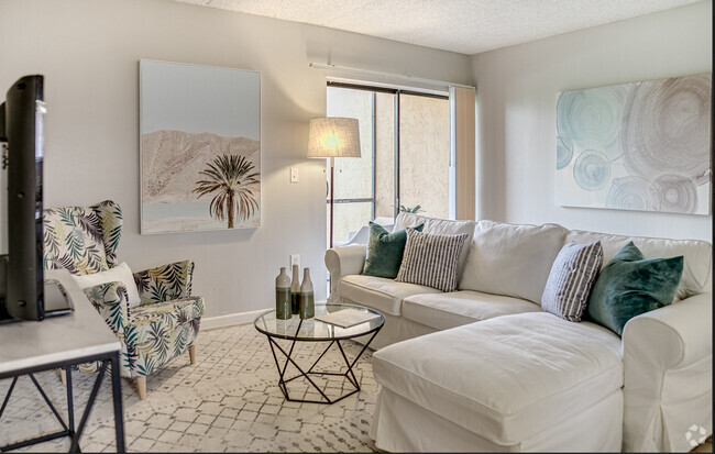 Spacious living room - Swanns Cove Luxury Apartments