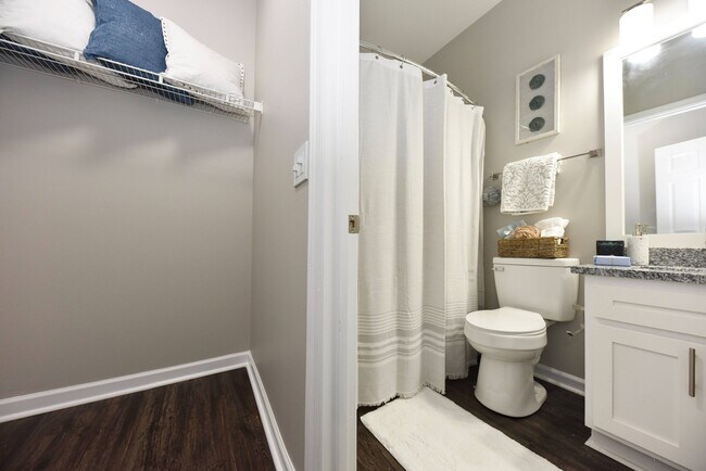 Generous Closet Space + Bathroom