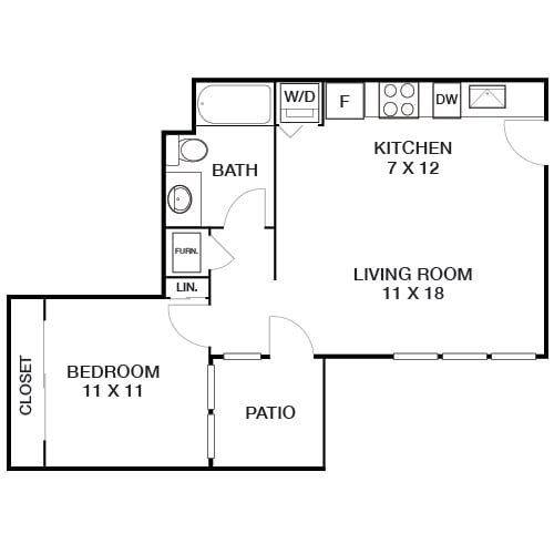 With Open Kitchen and Living Room - Lincoln Place