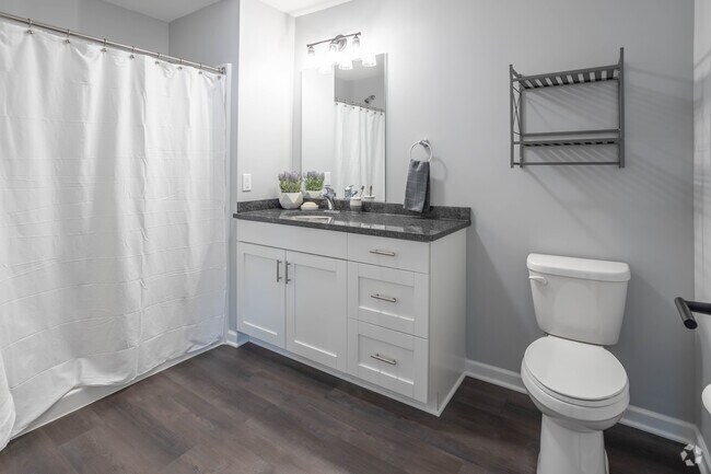 1BR, 1BA 900SQ - Bathroom