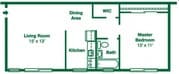1BR/1BA