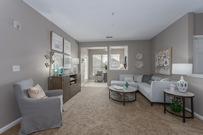 Open Living Area with Nine Foot Ceilings
