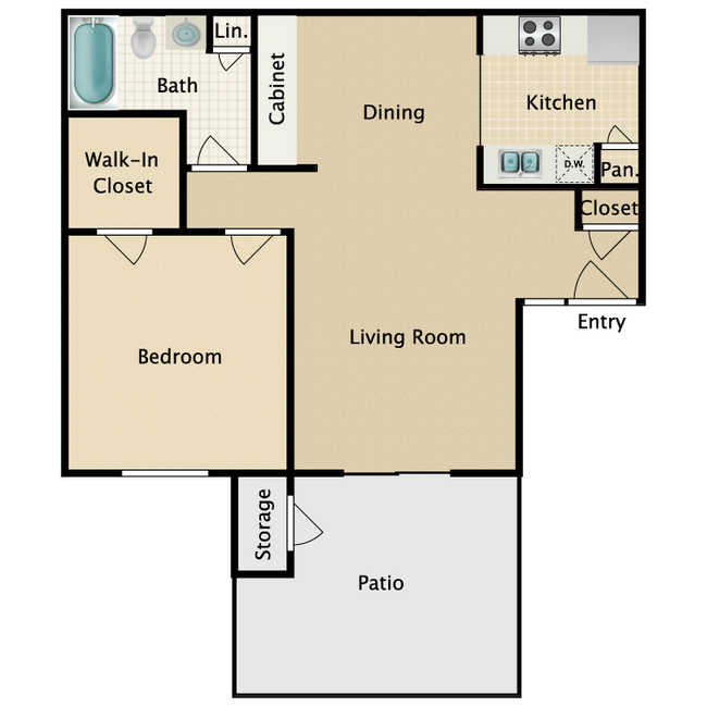 Photo - Stop by today at the 1 bed / 1 bath of you... Unit 65-235