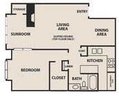 Creekwood Apartment Homes - A5 - 1 Beds - 1 Baths - 856 Sq. ft.