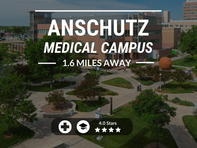 The Anschutz Medical Campus is 5 minutes away!