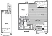 B1-MAZARI, 1X1+DEN 1079SF (WITH ATTACHED GARAGE)
